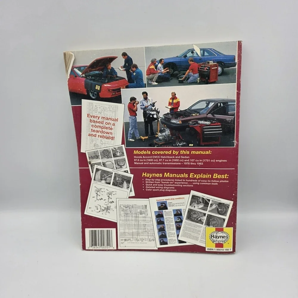 Haynes‎ 42010 (351) Honda Accord CVCC 1976-1983 Automotive Repair Manual Book